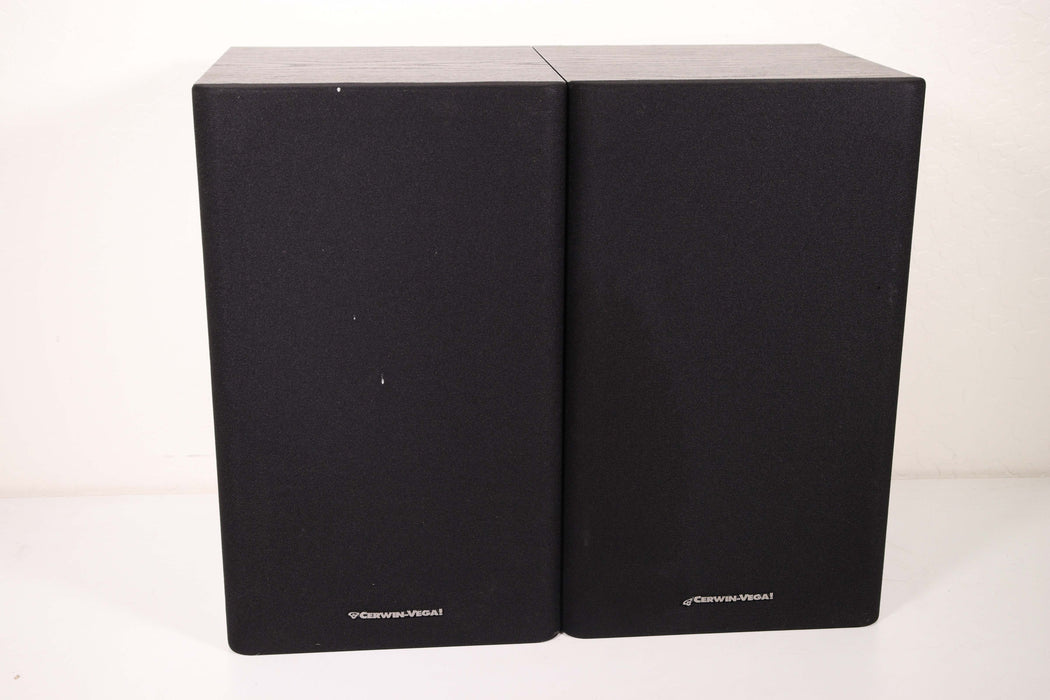 Cerwin Vega LS-8 Stereo Bookshelf Speaker Pair Small Black 8 Ohms 150 Watts-Speakers-SpenCertified-vintage-refurbished-electronics