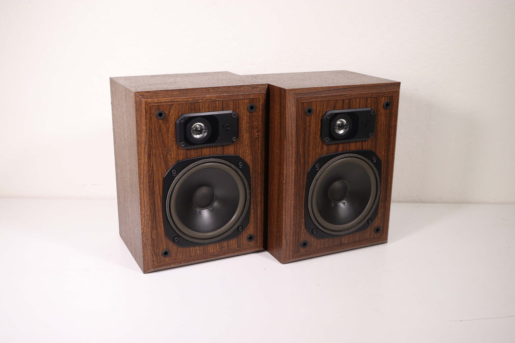 Cerwin Vega SAT-6S SAT-6W Vintage Bookshelf Speaker Pair with