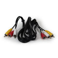 Composite Red/White/Yellow A/V Cables for VCR VHS Player DVD Player and More