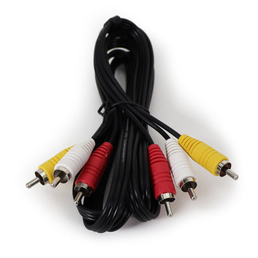 Composite Red/White/Yellow A/V Cables for VCR VHS Player DVD Player and More-Electronics-SpenCertified-6 FEET-refurbished-vintage-electonics