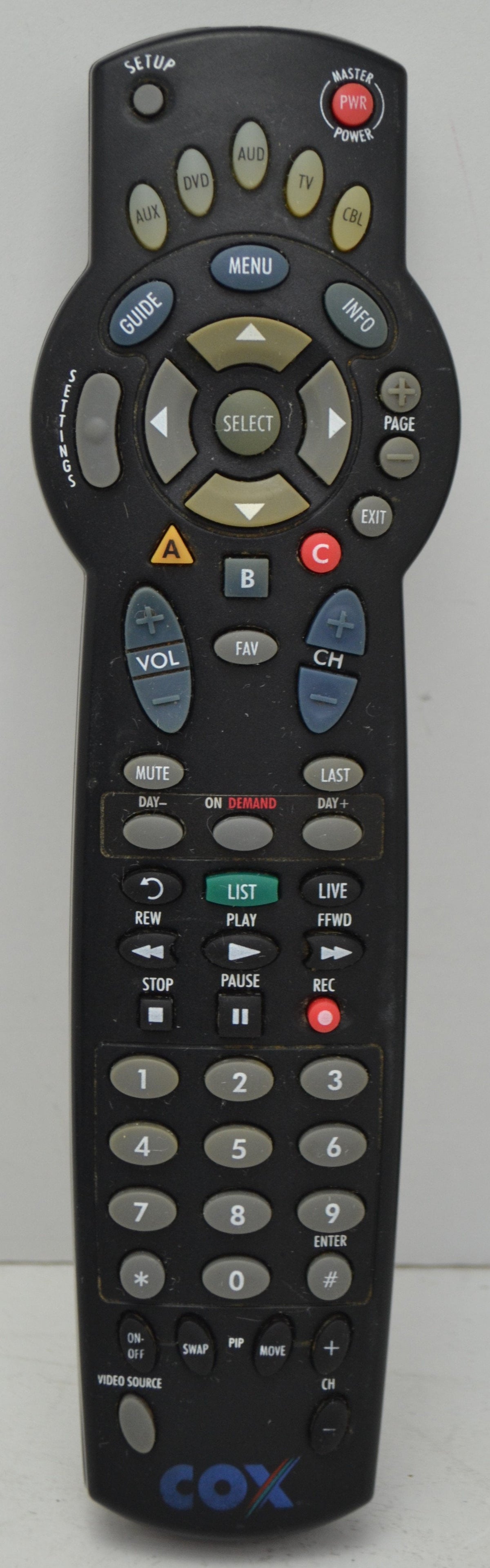 Cox - A044502 - Audio / Video / Cable / TV - Original Remote Control ...
