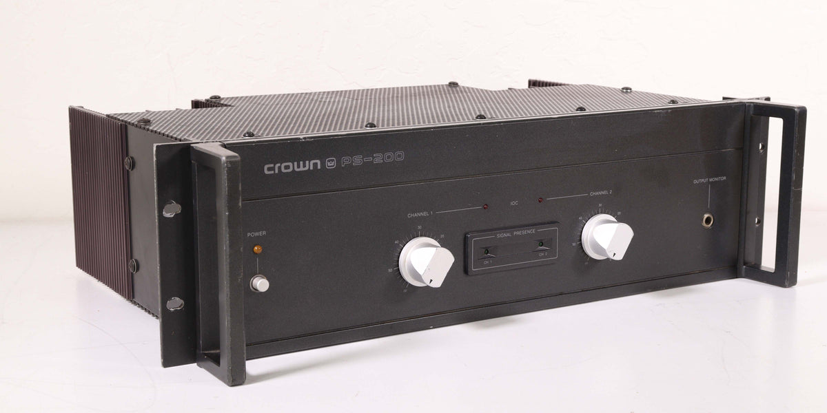 Crow Ps Crown PS-200 Power Amplifier System Mono or Stereo — SpenCertified