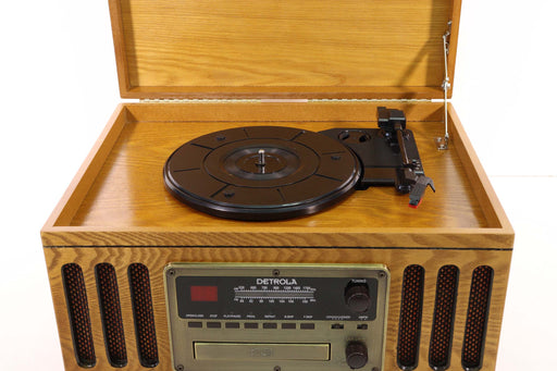 DETROLA ALL-IN-ONE MUSIC STATION CD PHONO CASSETTE AM/FM