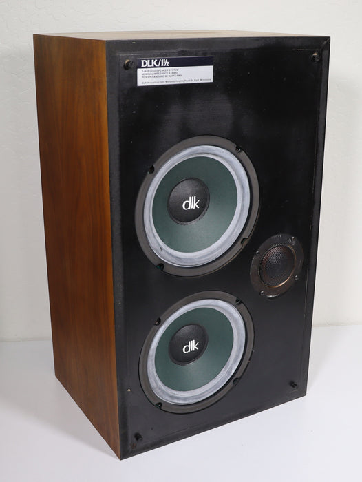 DLK / 1 1/2 3 Way Speaker Pair Stereo Set-Speakers-SpenCertified-vintage-refurbished-electronics