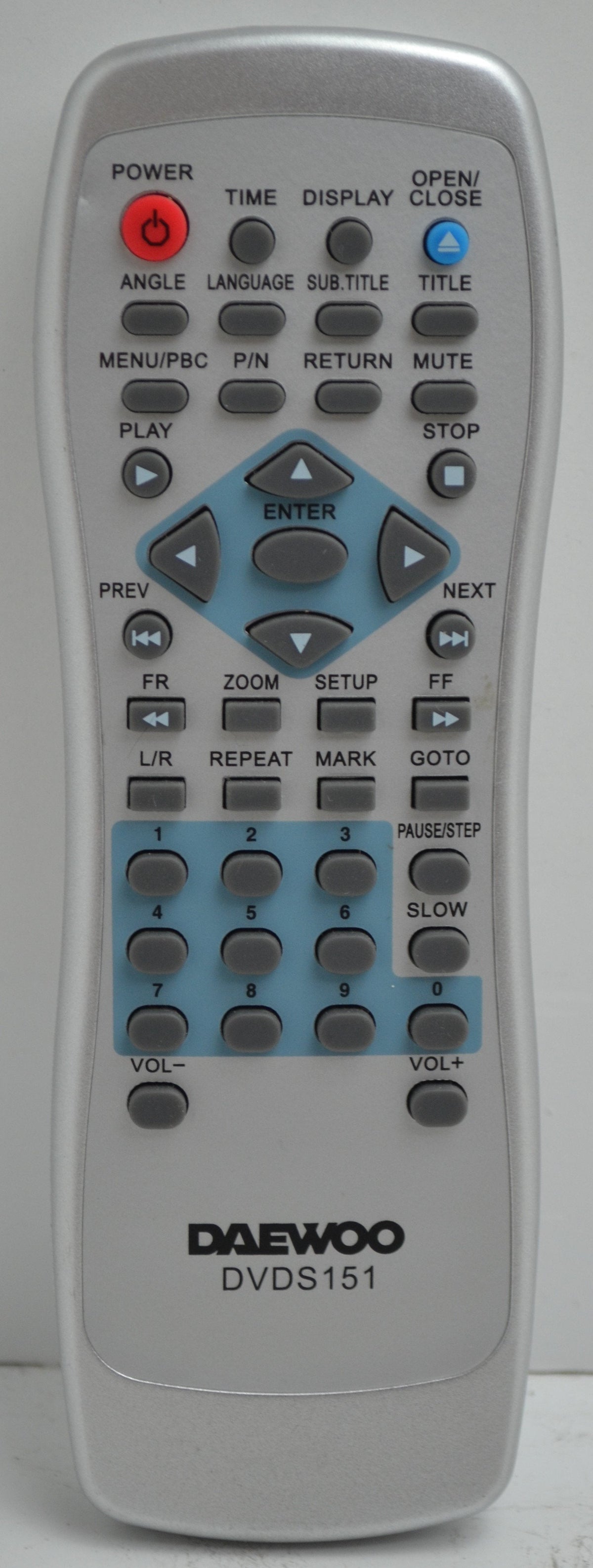DaeWoo DVDS151 Remote Control for DVD Player DVD-S3500P — SpenCertified