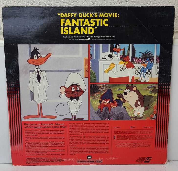 Daffy Duck's Fantastic Island LaserDisc Movie-Electronics-SpenCertified-refurbished-vintage-electonics