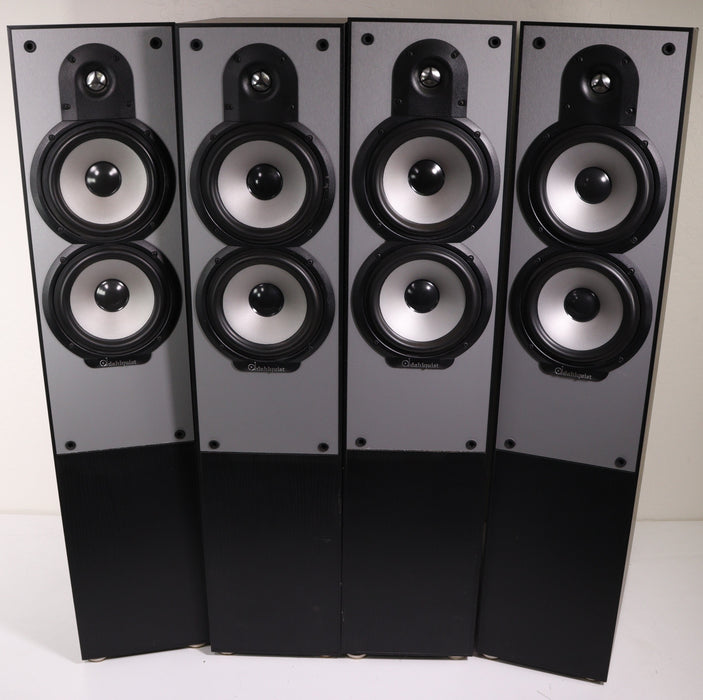 Dahlquist QX9 Tower Speaker Pair Slim Black Ported 3 Way (2 Pairs Available)-Speakers-SpenCertified-vintage-refurbished-electronics