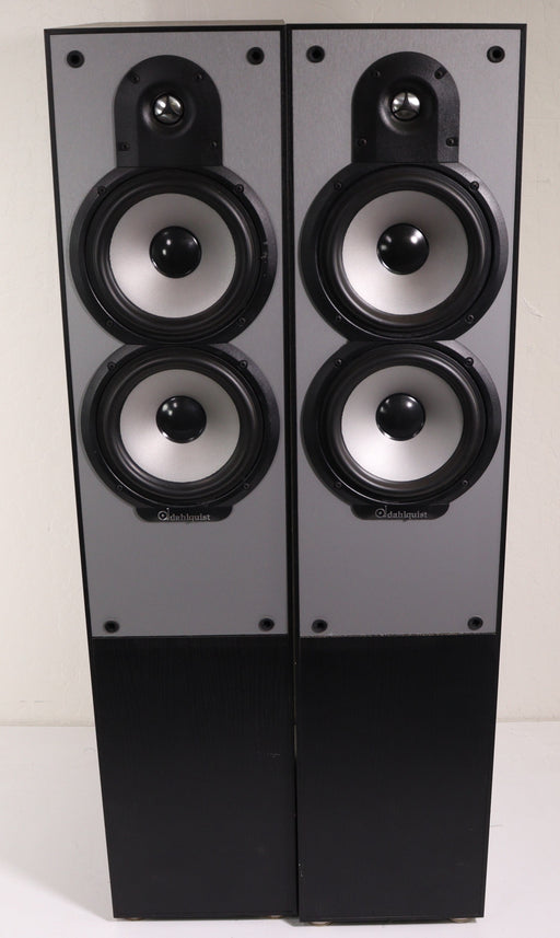 Dahlquist QX9 Tower Speaker Pair Slim Black Ported 3 Way (2 Pairs Available)-Speakers-SpenCertified-vintage-refurbished-electronics