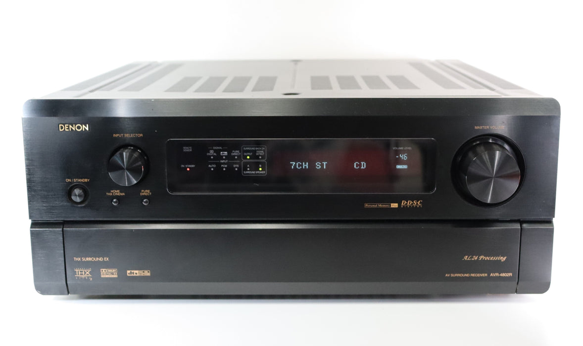 Denon AVR-4802R AV THX Surround Receiver EX Digital DTS 7.1 Channel-Audio Amplifiers-SpenCertified-vintage-refurbished-electronics