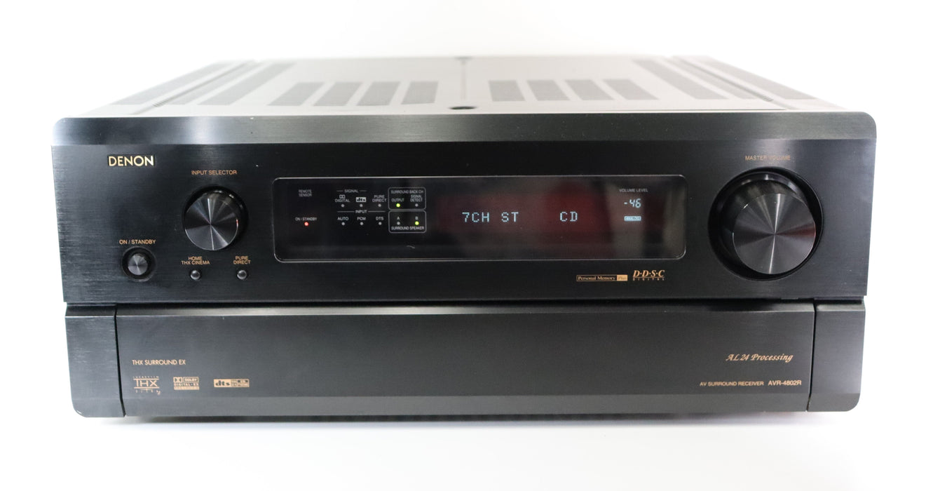 Denon AVR-4802R AV THX Surround Receiver EX Digital DTS 7.1 Channel-Audio Amplifiers-SpenCertified-vintage-refurbished-electronics