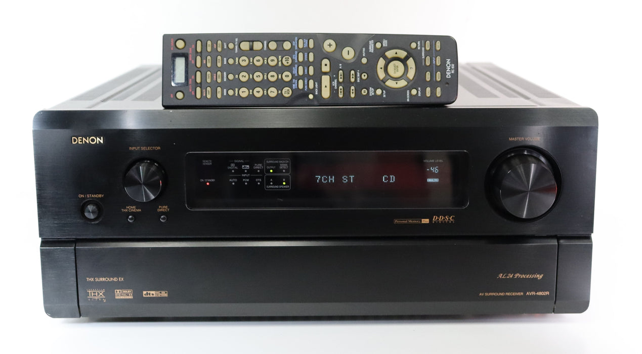 Denon AVR-4802R AV THX Surround Receiver EX Digital DTS 7.1 Channel-Audio Amplifiers-SpenCertified-vintage-refurbished-electronics