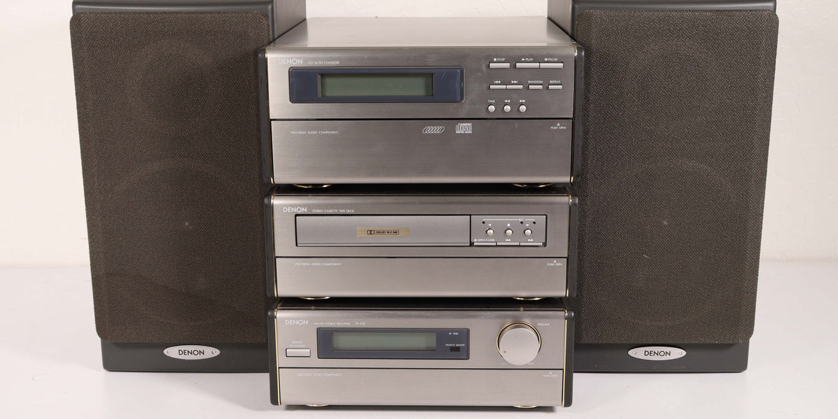 Denon D-150 Multi-Component Mini System CD Player Cassette Deck AM
