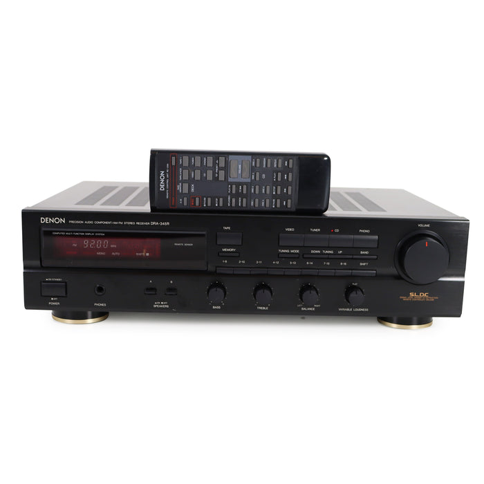 Denon DRA-345R Precision Audio Component / Integrated Stereo Amplifier-Electronics-SpenCertified-refurbished-vintage-electonics