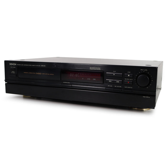 Denon DRS-810 3 Head Horizontal Loading Single Stereo Cassette Deck Player-Electronics-SpenCertified-refurbished-vintage-electonics