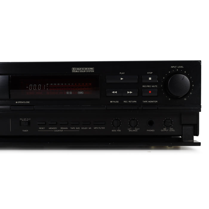 Denon DRS-810 3 Head Horizontal Loading Single Stereo Cassette Deck Player-Electronics-SpenCertified-refurbished-vintage-electonics