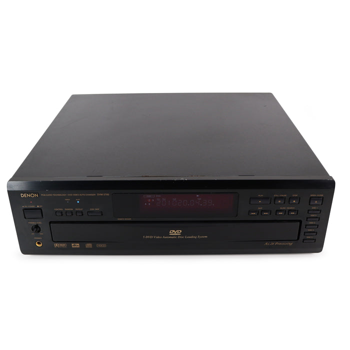 Denon DVM-3700 5-Disc Carousel DVD/CD Player-Electronics-SpenCertified-refurbished-vintage-electonics