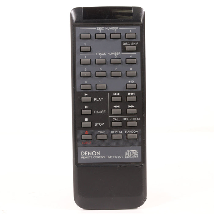 Denon RC-229 Remote control for CD player DCM-350-Remote Controls-SpenCertified-vintage-refurbished-electronics
