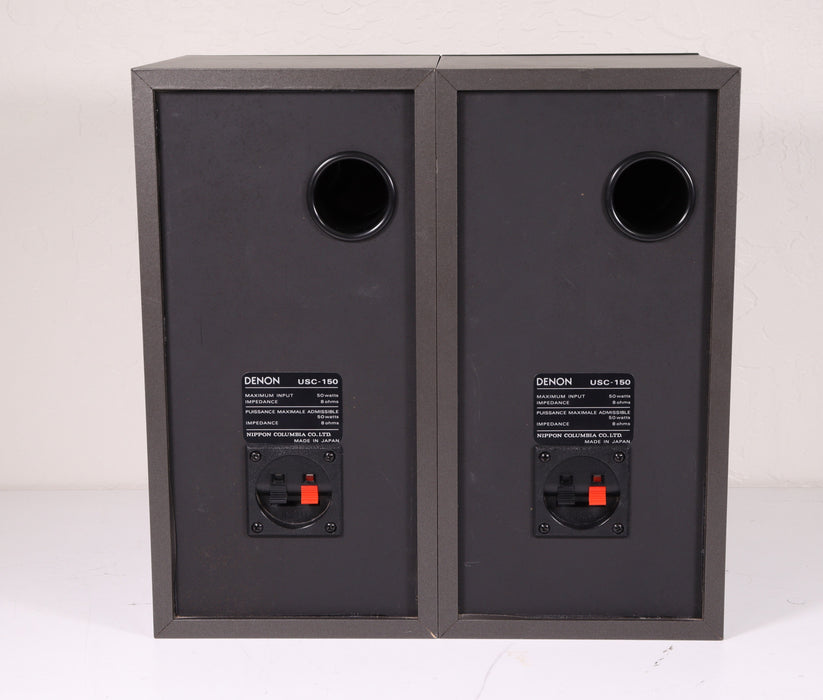 Denon USC-150 Small Bookshelf Speaker Pair Stereo Amazing Sound Quality-Speakers-SpenCertified-vintage-refurbished-electronics