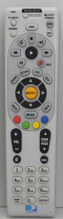 DirecTV 3031MBC0-0-R RC66 Cable Box TV Audio Universal Remote Control-Remote-SpenCertified-refurbished-vintage-electonics