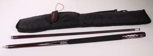 EastPoint Pool Cue Stick Silver and Maroon Design with Bag-Pool Toys-SpenCertified-vintage-refurbished-electronics