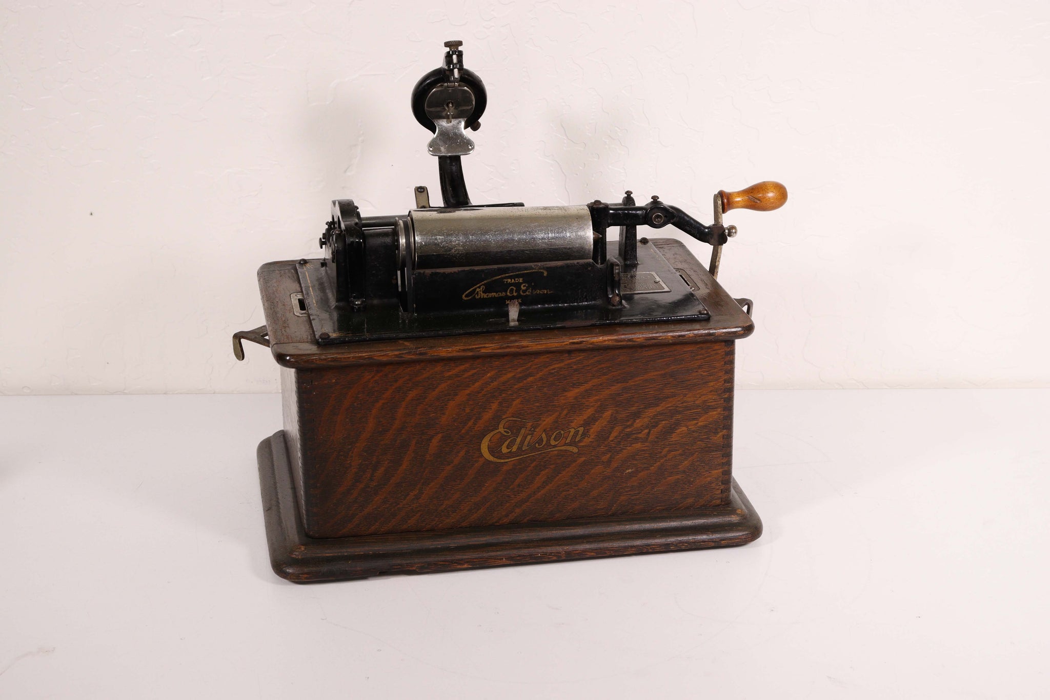 Edison Model B Phonograph Antique Music Player — SpenCertified
