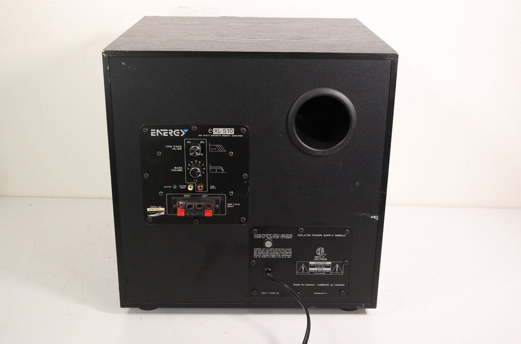 Energy XL-S10 10 Inch Subwoofer Speaker Powered Front Firing Rear Port-Speakers-SpenCertified-vintage-refurbished-electronics