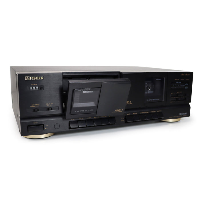 Fisher CR-W9325 Dual Deck Cassette Player-Electronics-SpenCertified-refurbished-vintage-electonics