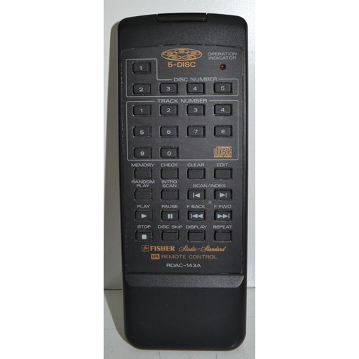 Fisher RDAC-143A Remote Control for 5-Disc CD Player DAC-143 and More-Remote-SpenCertified-refurbished-vintage-electonics