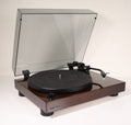 Fluance RT81 Turntable Stereo Audio System Record Player Dark Brown Wood Texture