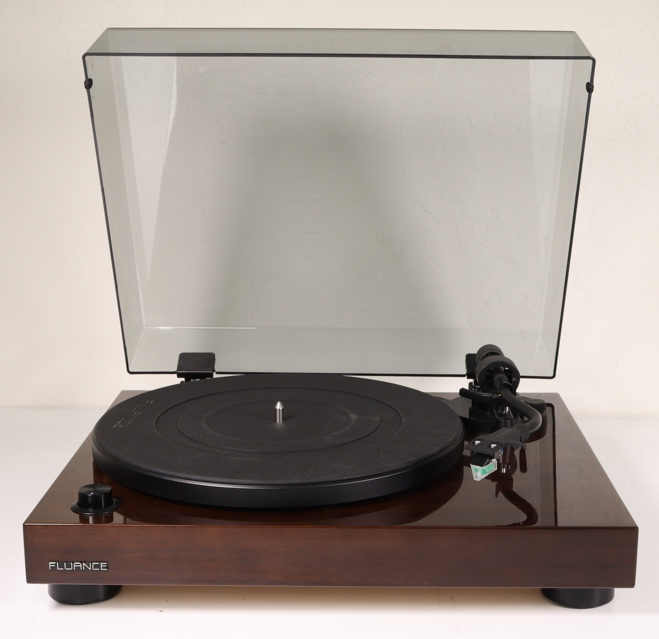 Fluance RT81 Turntable Stereo Audio System Record Player Dark Brown Wo ...
