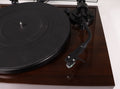 Fluance RT81 Turntable Stereo Audio System Record Player Dark Brown Wood Texture