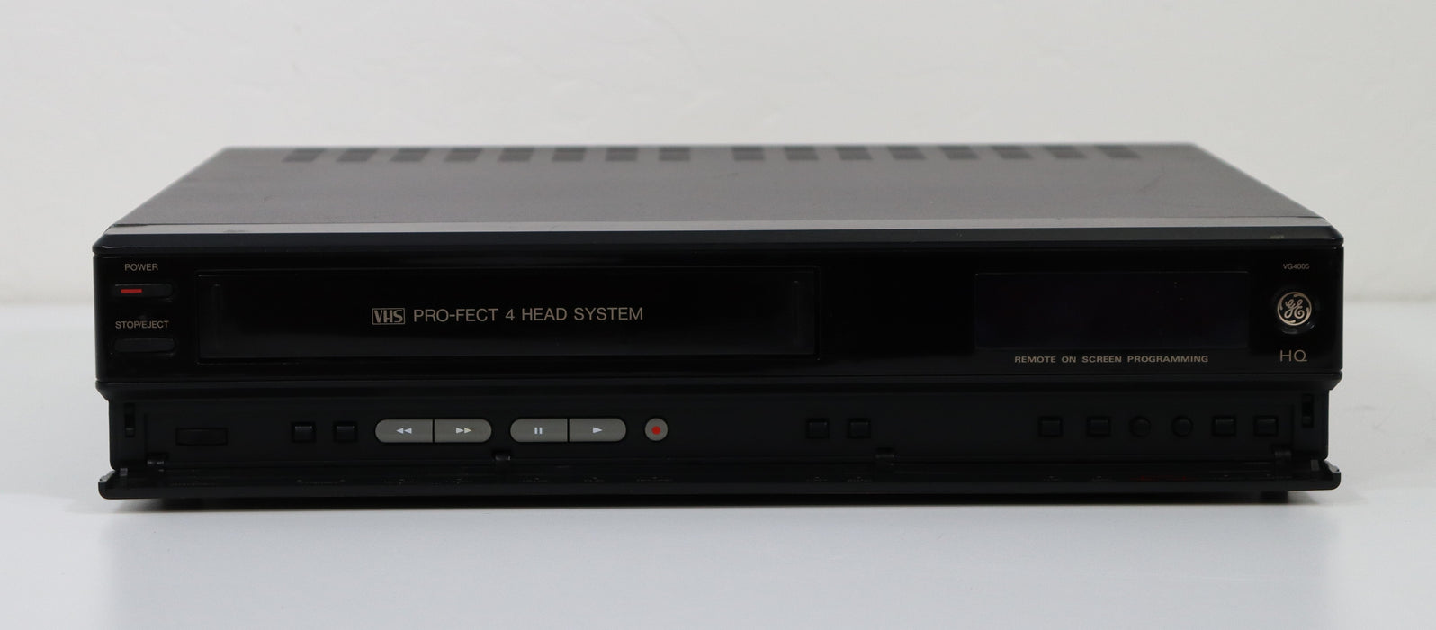 GE VG4005 Mono VHS Player VCR Video Cassette Recorder-VCRs-SpenCertified-vintage-refurbished-electronics