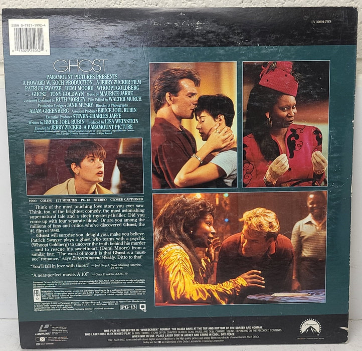 GHOST with Patrick Swayze LaserDisc Movie-Electronics-SpenCertified-refurbished-vintage-electonics