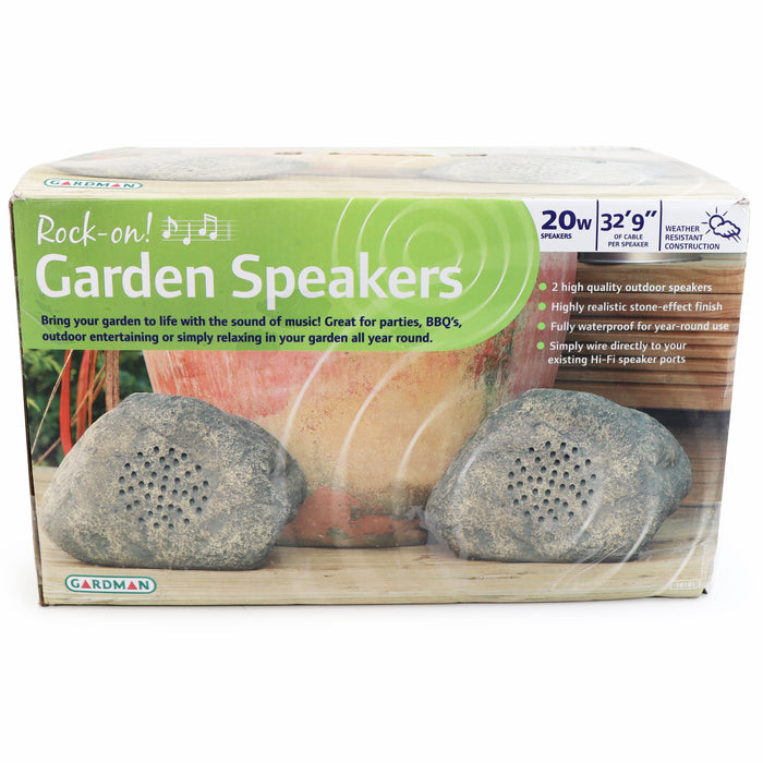 Gardman Rock-On Garden Speakers: Impedance 6 Ohms-Electronics-SpenCertified-refurbished-vintage-electonics