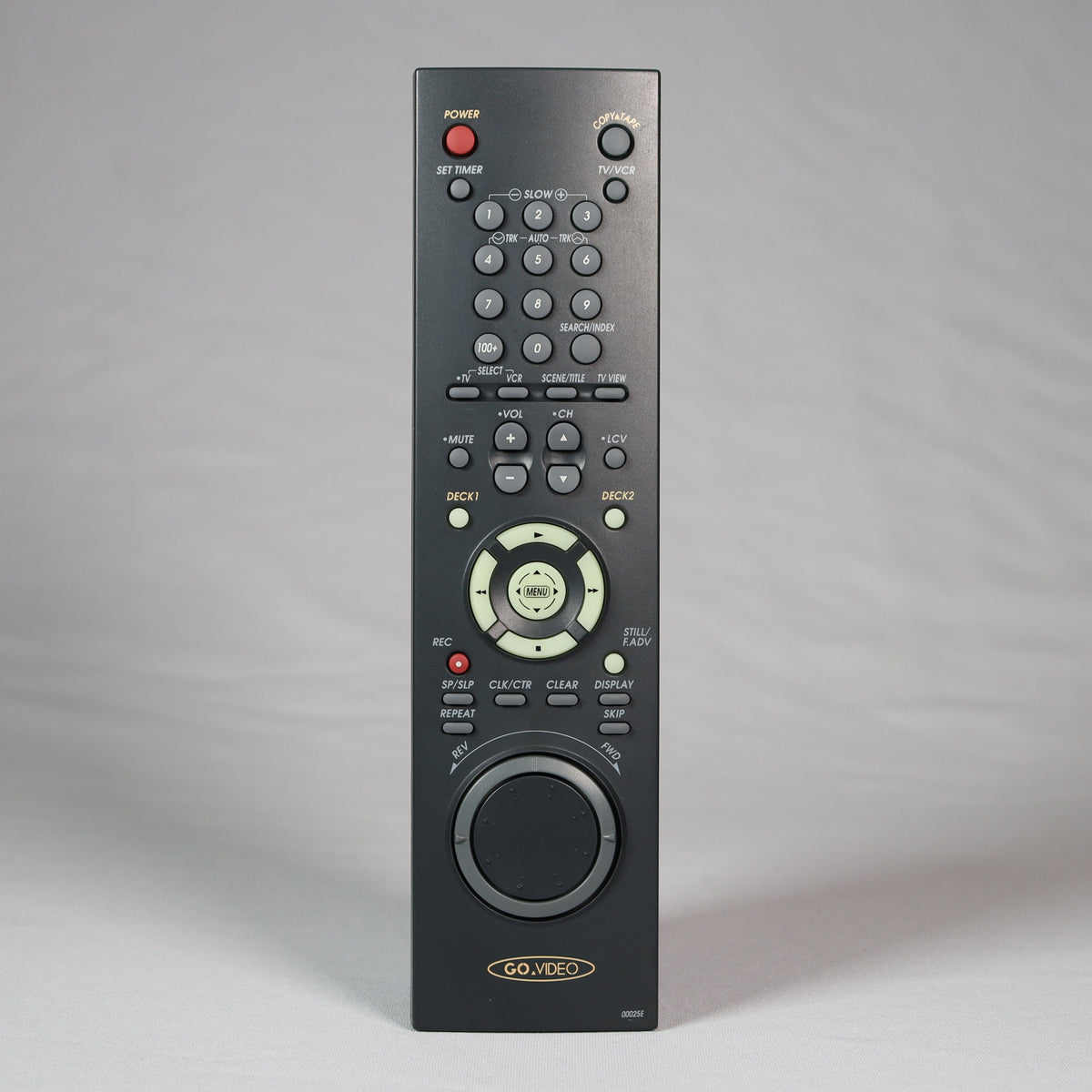 GoVideo 00025E Remote Control for Dual Deck VCR DDV2110 — SpenCertified