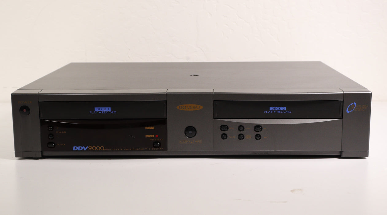 GoVideo DDV9000 Dual Deck VCR Player VHS Copy Dubbing Machine-Electronics-SpenCertified-vintage-refurbished-electronics