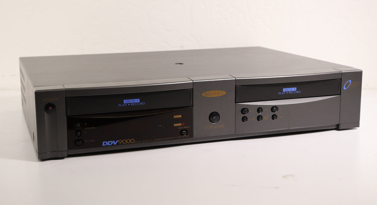 GoVideo DDV9000 Dual Deck VCR Player VHS Copy Dubbing Machine-Electronics-SpenCertified-vintage-refurbished-electronics