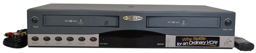 GoVideo - DDV9485 - Dual Deck VHS Player-Electronics-SpenCertified-refurbished-vintage-electonics
