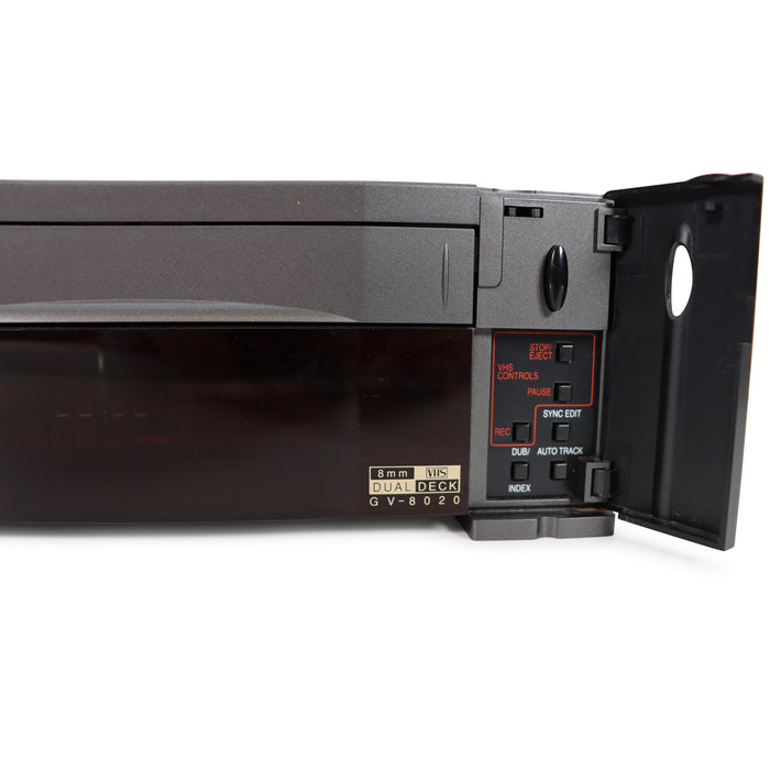 GoVideo GV-8020 Dual Deck VHS Player and 8mm Player 8mm Tape to VHS Converter-Electronics-SpenCertified-refurbished-vintage-electonics