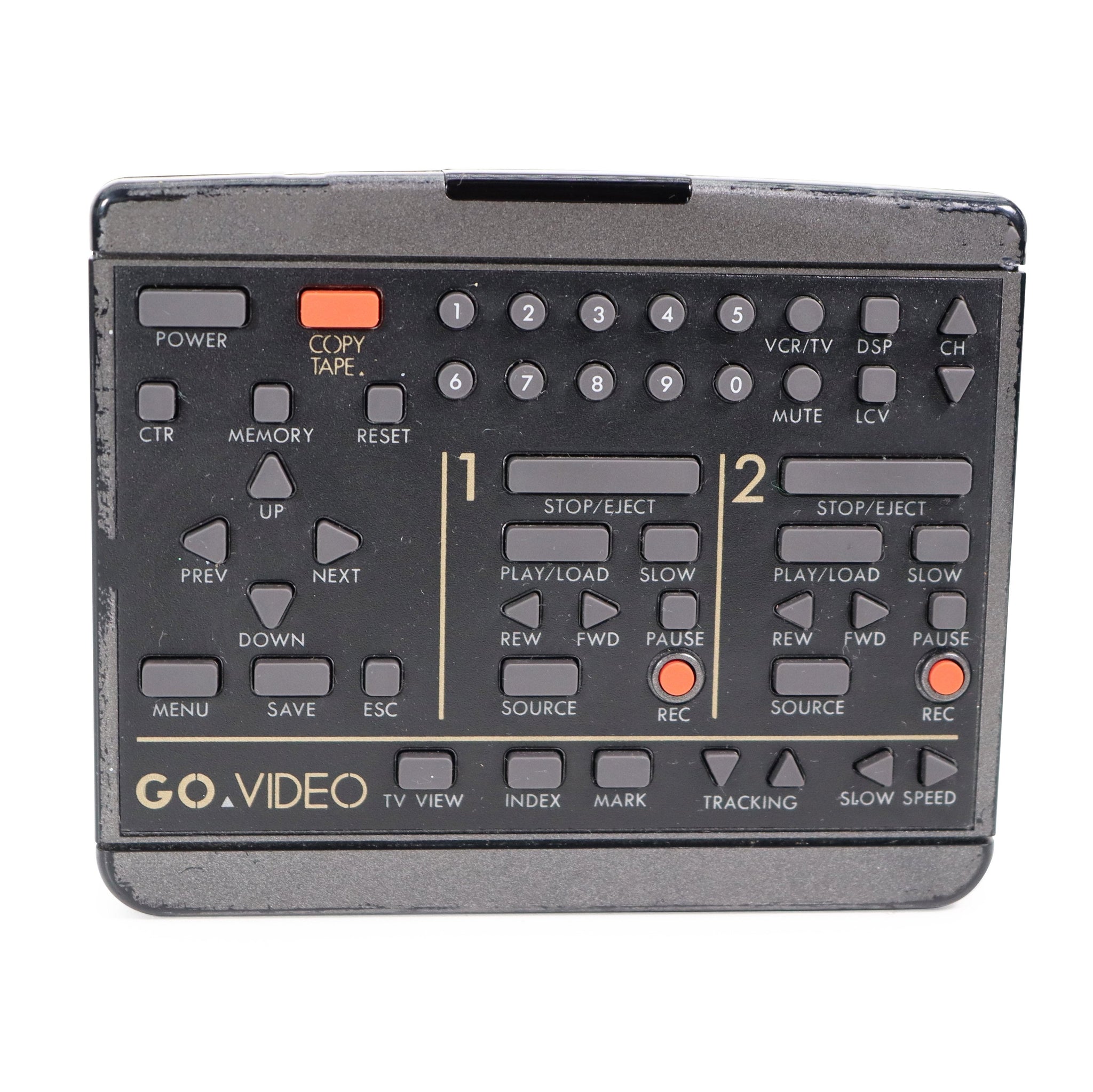 GoVideo Remote Control For Dual VHS Player/Recorder Model GV-3030