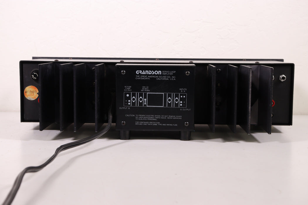 Grandson Servo-loop Amplifier Black-Audio Amplifiers-SpenCertified-vintage-refurbished-electronics