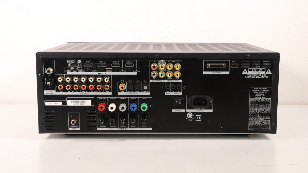 Harmon Kardon AVR 1650 Home Theater Receiver System No Remote harmon-kardon-avr-1650-home-theater-receiver-system-no-remote