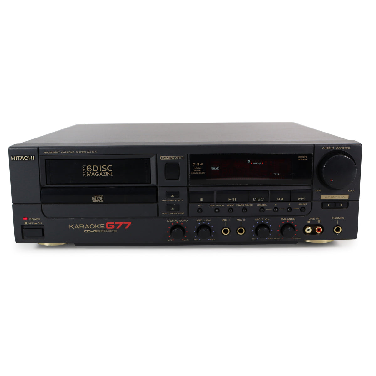 Hitachi AK-G77 Karaoke 6 Disc Cartridge Style Changer — SpenCertified