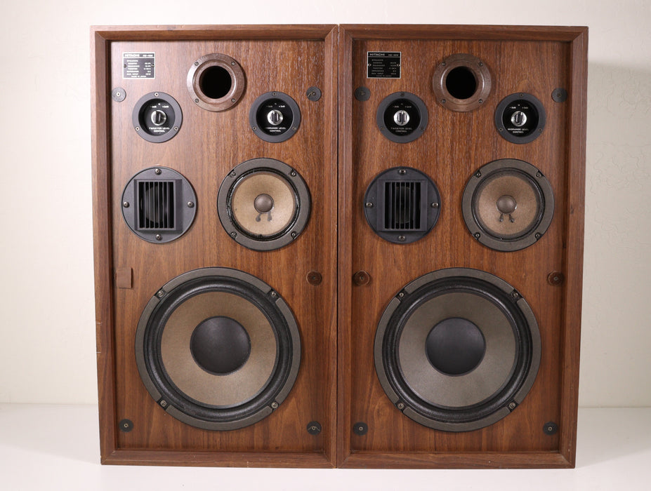 Hitachi HS-420 Bookshelf Speaker Pair 8 Ohms 40 Watts-Speakers-SpenCertified-vintage-refurbished-electronics