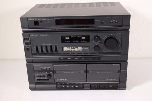 Hitachi Stereo Tuner-Amplifier Double Cassette Recorder-Cassette Players & Recorders-SpenCertified-vintage-refurbished-electronics