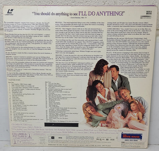 I'll Do Anything LaserDisc Movie-Electronics-SpenCertified-refurbished-vintage-electonics