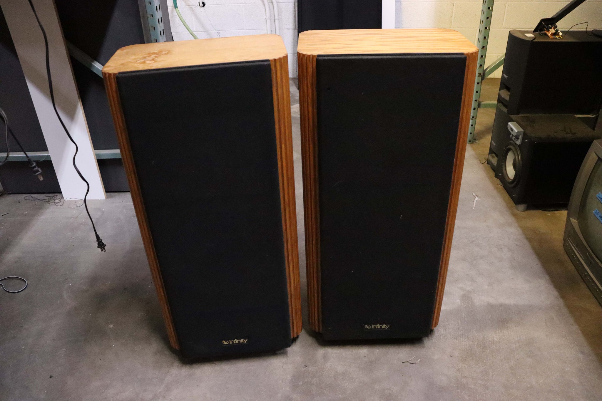 Regelen begaan dauw Infinity 7 Kappa Tower Speaker Pair Vintage (Not Working As Is)