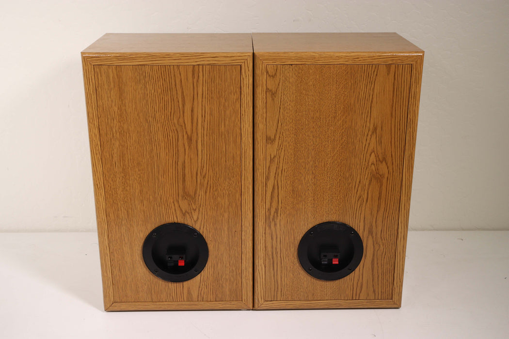 Infinity SL30 Bookshelf Speaker Pair 2 Way Dual Port Light Brown 150 Watts 8 Ohms-Speakers-SpenCertified-vintage-refurbished-electronics