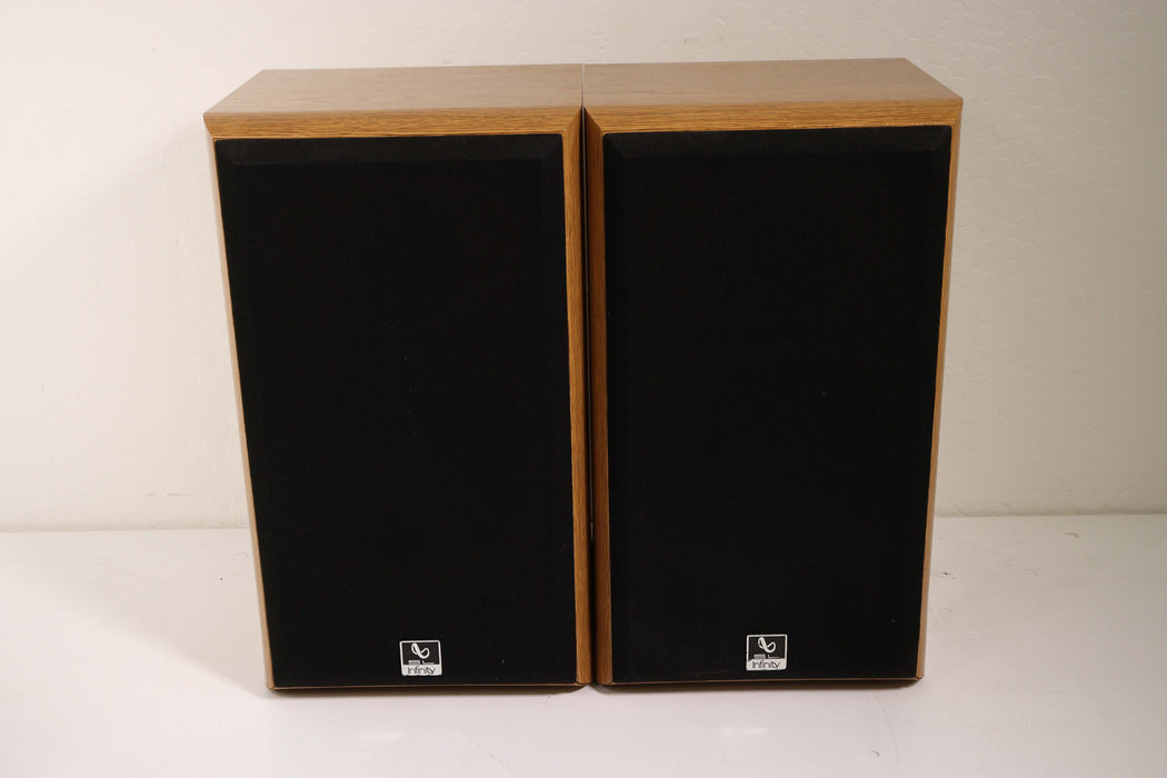 Infinity SL30 Bookshelf Speaker Pair 2 Way Dual Port Light Brown 150 Watts 8 Ohms-Speakers-SpenCertified-vintage-refurbished-electronics