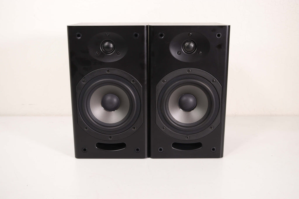 Insignia NS-SP213 Small Black Bookshelf Speaker Pair 8 Ohms